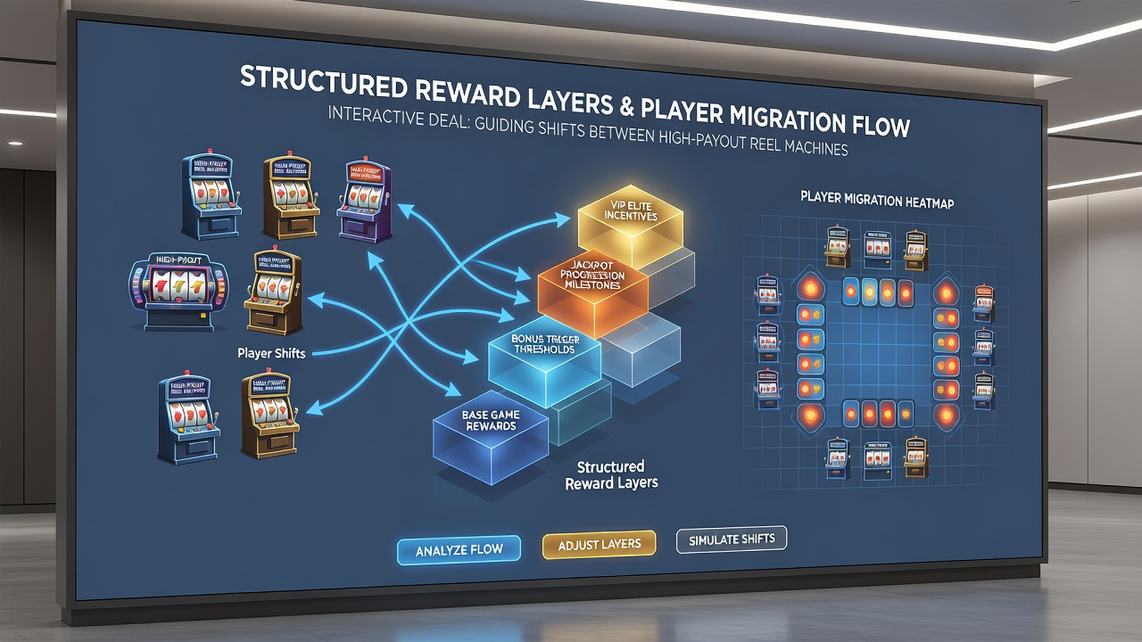 Mobile App-Oberfläche mit Verknüpfungen zwischen Slots, Live-Dealer und Vorhersagemärkten